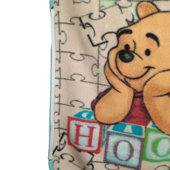 Vintage Colap Textil Winnie The Pooh Cuddle Wrap Snap & Zipper Blanket 30" X 38" - Picture 10 of 14